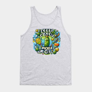 Keep Calm and Pickle On Tank Top